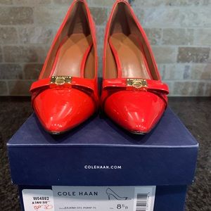 Cole Haan Tango Red Paten High Heel shoes